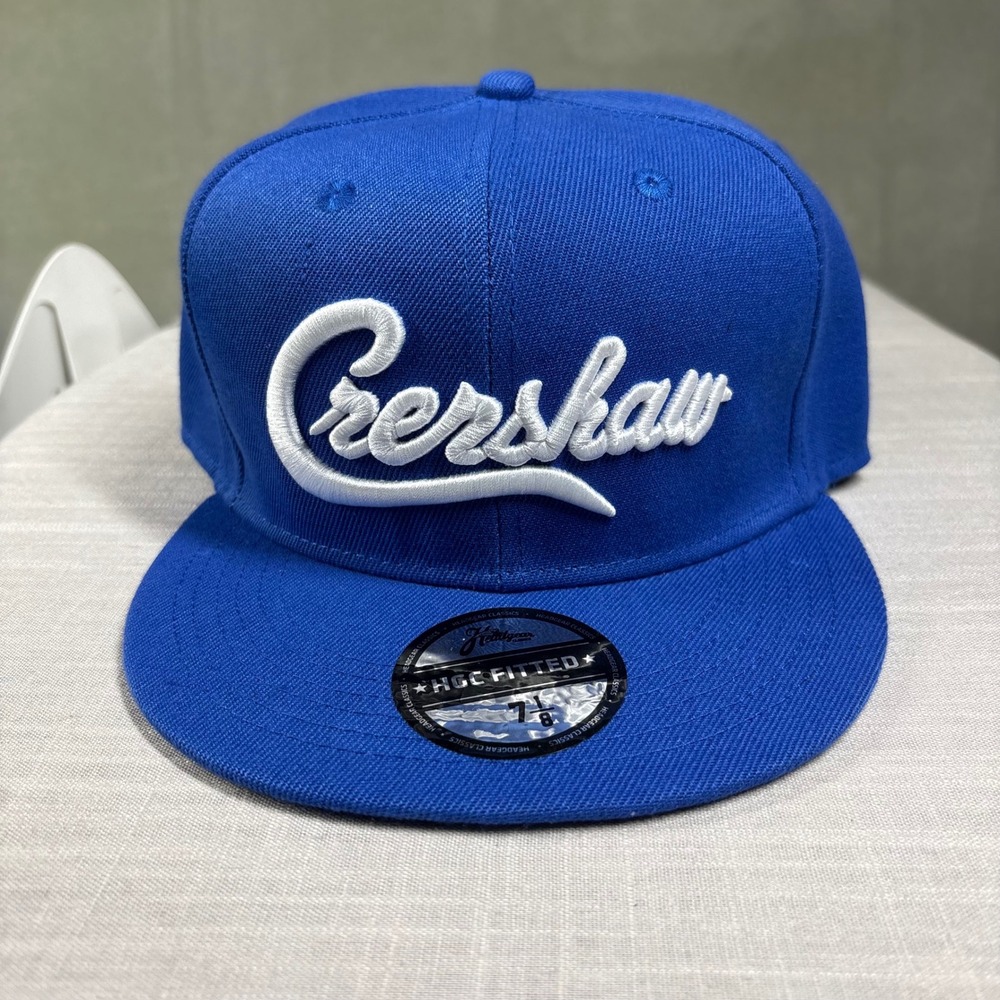 Headgear Classics Nipsey Hussle Crenshaw Fitted Hat Royal Blue 7 1/8